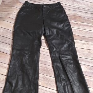 Copper Key Leather Pants